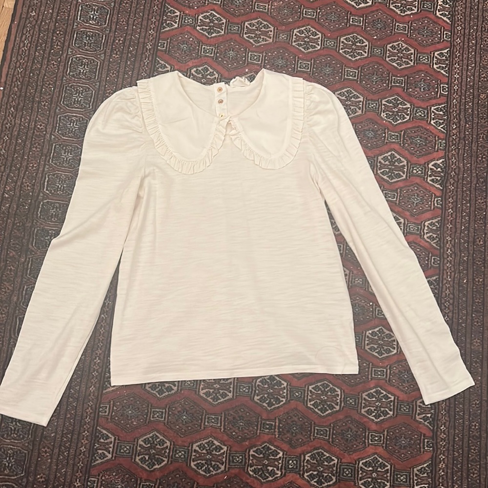 Nation LTD LARGE L long sleeve shirt collar